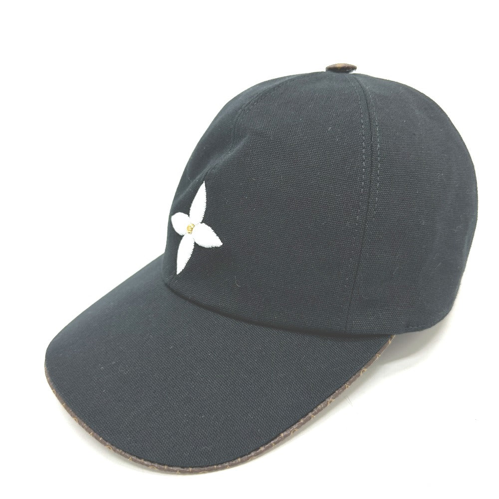 LOUIS VUITTON cap M76947 Cotton, Silk Brown play flower M