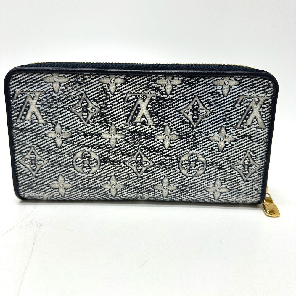 LOUIS VUITTON Long Wallet Purse M82468 Fabric / Monogram Jacquard Navy Monogram jacquard Zippy wallet Women