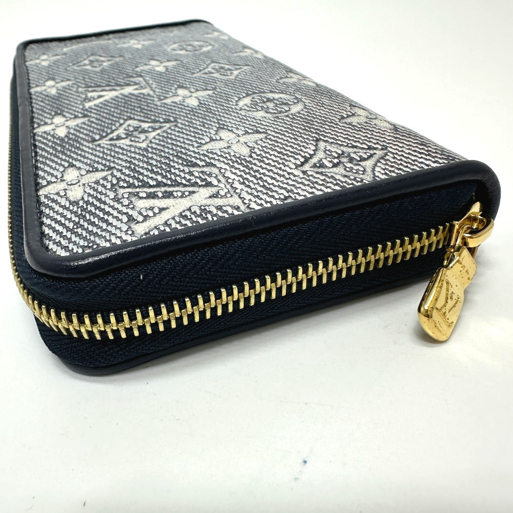 LOUIS VUITTON Long Wallet Purse M82468 Fabric / Monogram Jacquard Navy Monogram jacquard Zippy wallet Women