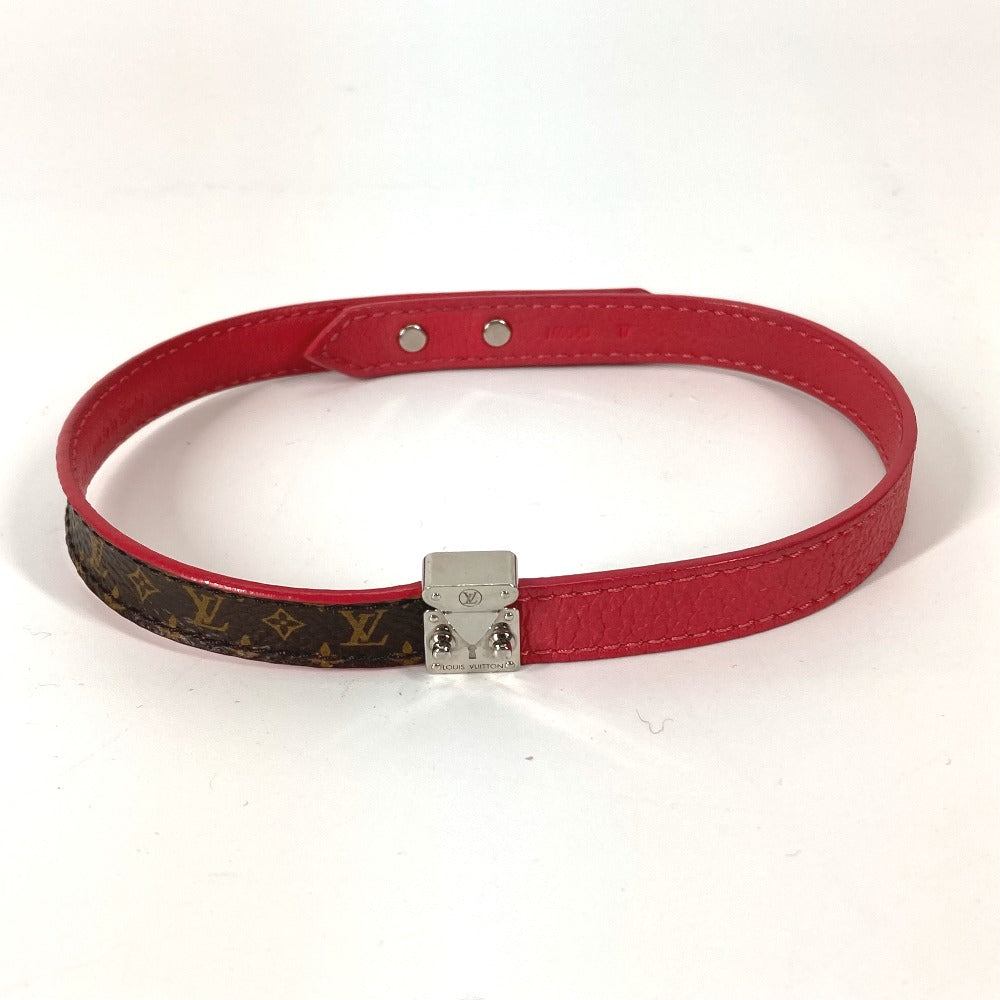 LOUIS VUITTON bracelet M6040F Monogram canvas Brown Monogram Bracelet Lockit Women 17