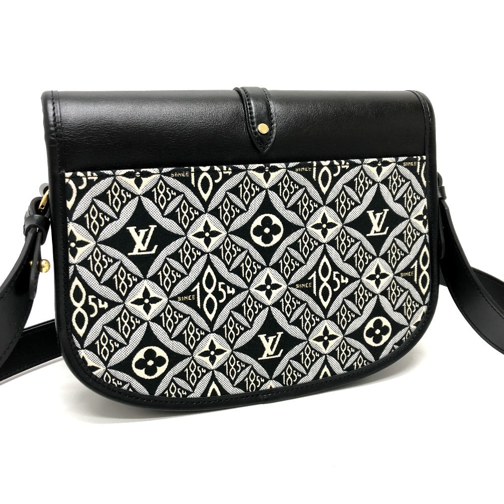 LOUIS VUITTON Shoulder Bag M57488 Canvas / leather Black / Navy Since1854 Neo Saumur MM Women
