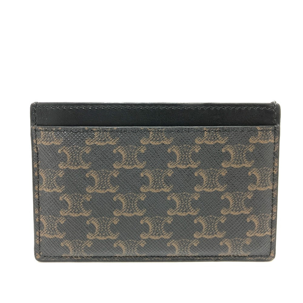 CELINE Card Case 10B702BQ4.38NO PVC / Leather black Triomphe mens
