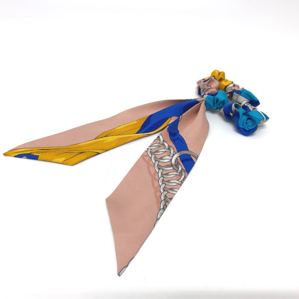 HERMES hair accessory silk multicolor Scrunchie Bella Women