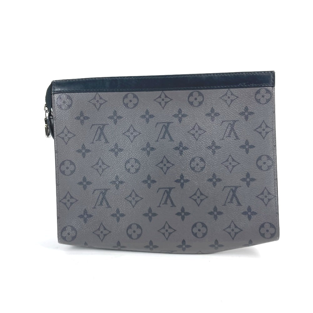 LOUIS VUITTON Clutch bag M69535 Monogram Eclipse Canvas gray Monogram Eclipse Reverse Pochette Voyage mens