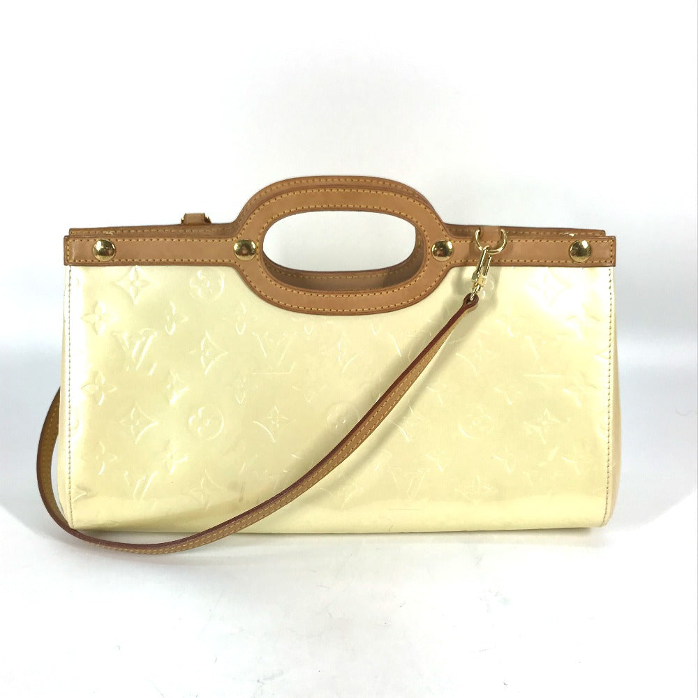 LOUIS VUITTON Shoulder Bag M91374 Monogram Vernis Canvas white Monogram Vernis Roxbury Drive Women