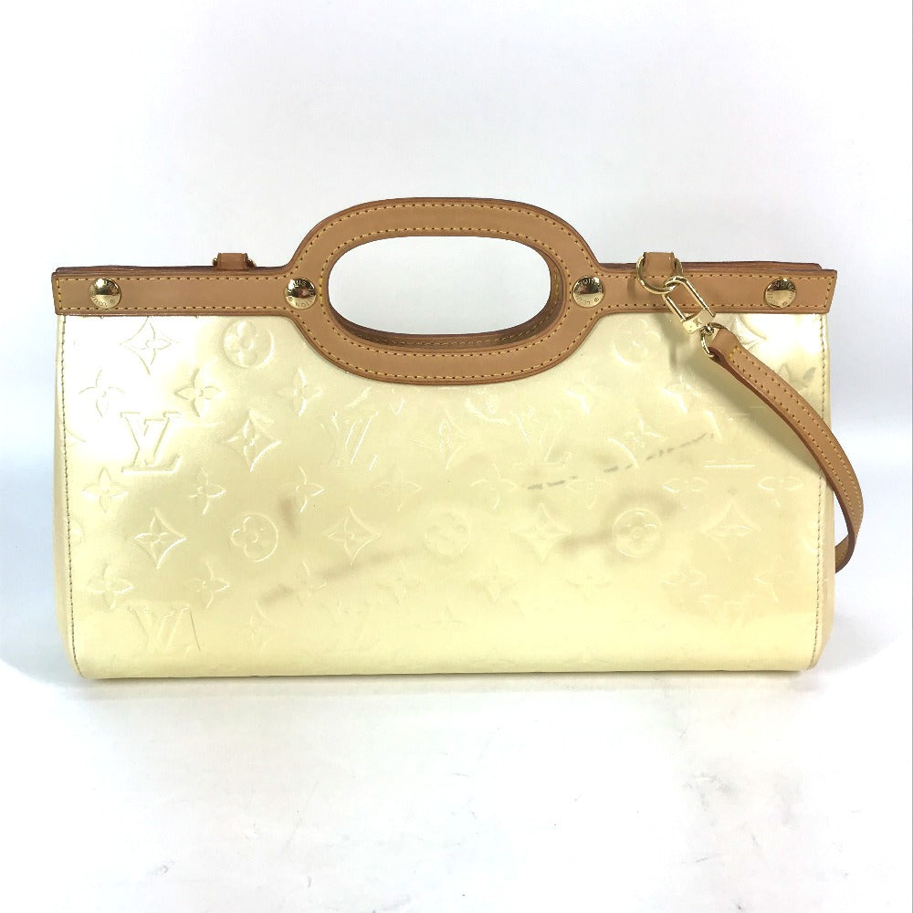 LOUIS VUITTON Shoulder Bag M91374 Monogram Vernis Canvas white Monogram Vernis Roxbury Drive Women