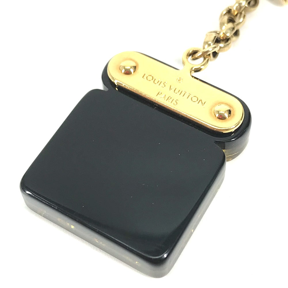 LOUIS VUITTON key ring M66979  Metal, Plastic black Padlock Rock motif keychain Women