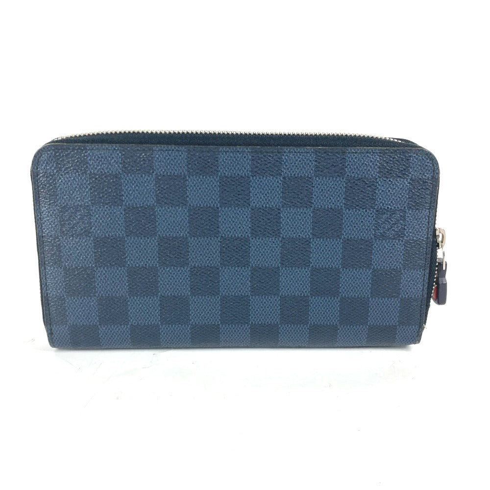LOUIS VUITTON Long Wallet Purse N64013 Damier Cobalt Canvas Navy America's Cup 2017 Limited Zippy Organizer mens