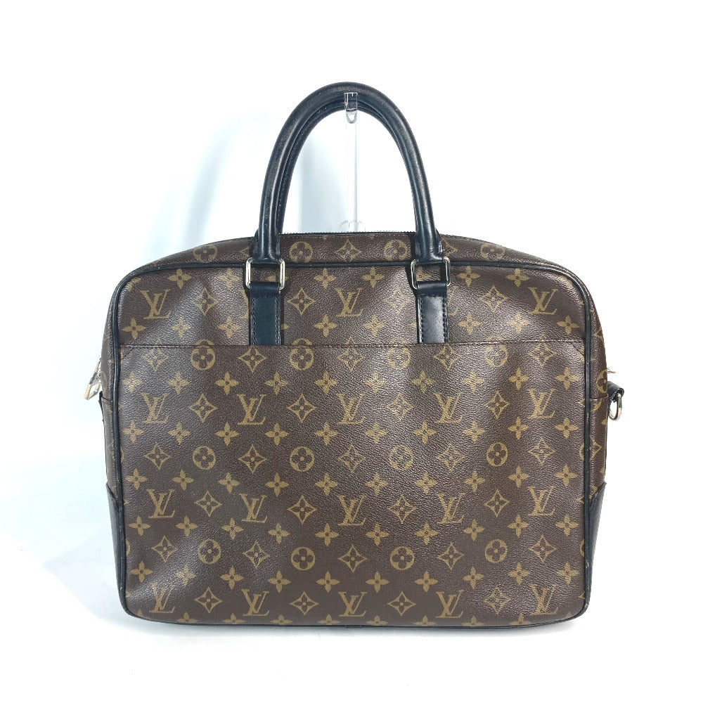 LOUIS VUITTON Business bag M56719 Monogram canvas, leather Brown Monogram macacer Soft briefcase mens