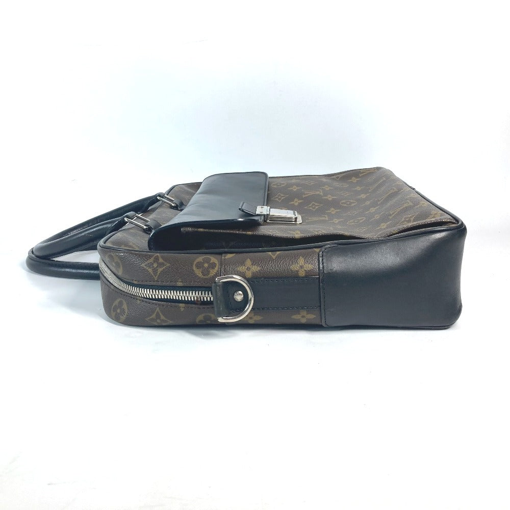 LOUIS VUITTON Business bag M56719 Monogram canvas, leather Brown Monogram macacer Soft briefcase mens