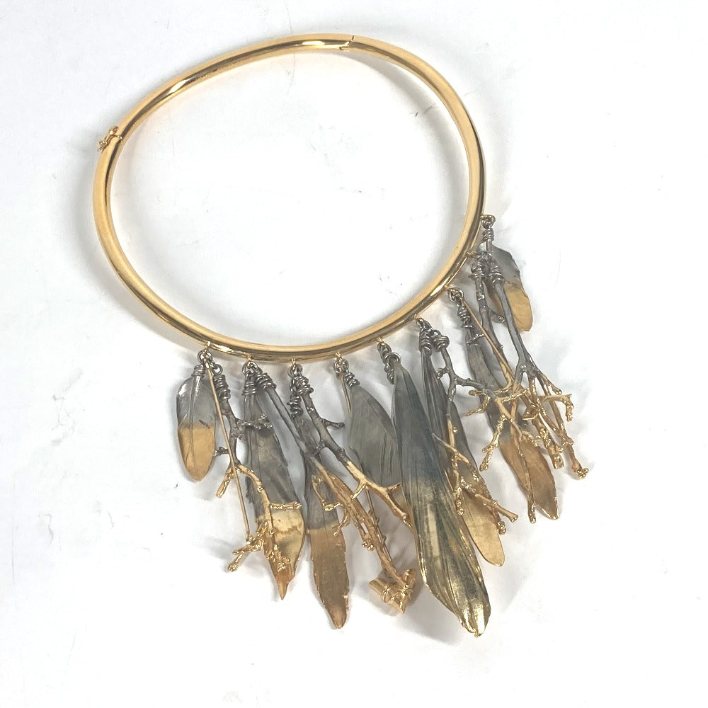 LOUIS VUITTON Necklace MP2409 metal gold Feather Necklace