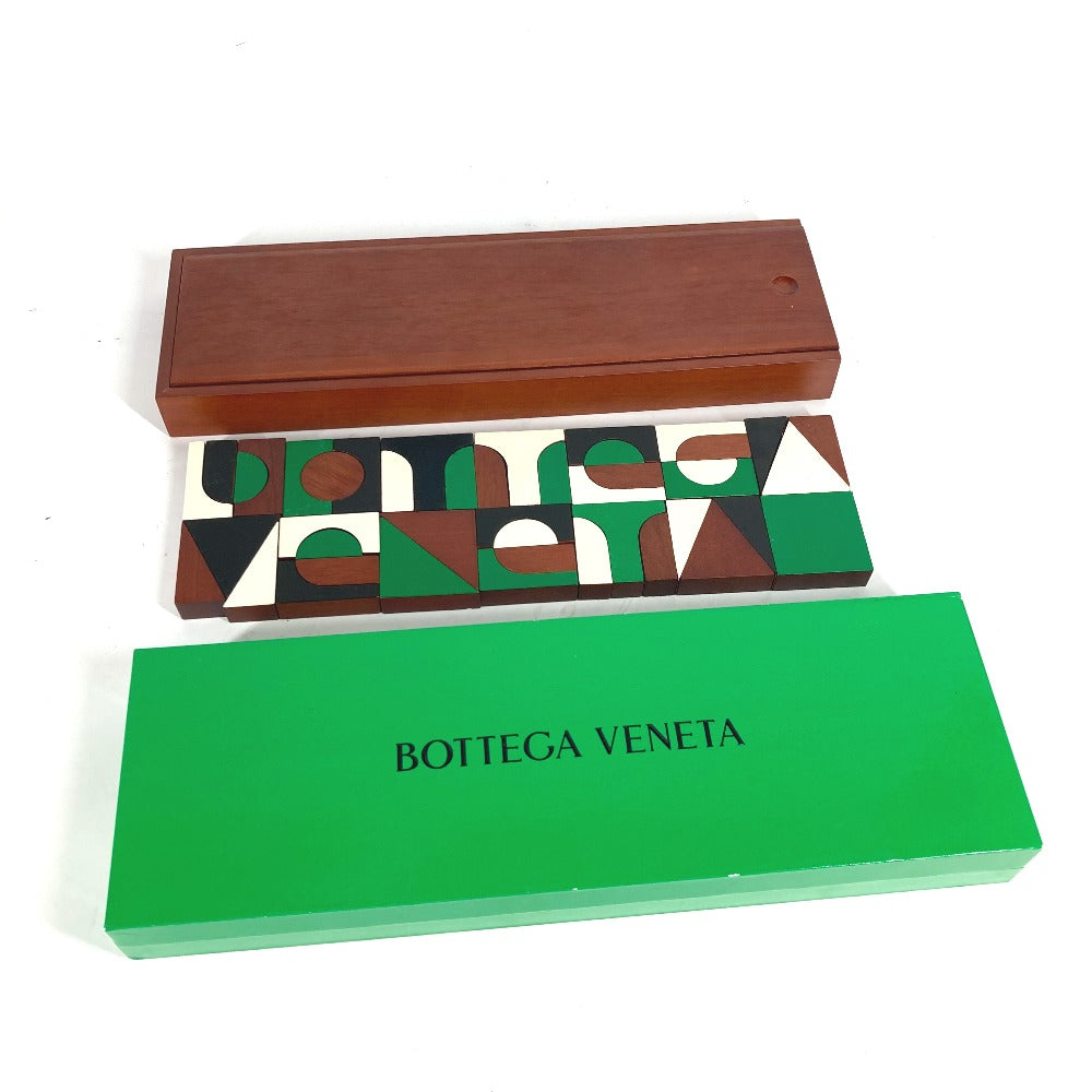 BOTTEGAVENETA object Wood Brown Blocks Building blocks Interior puzzle of building blocks unisex(Unisex)