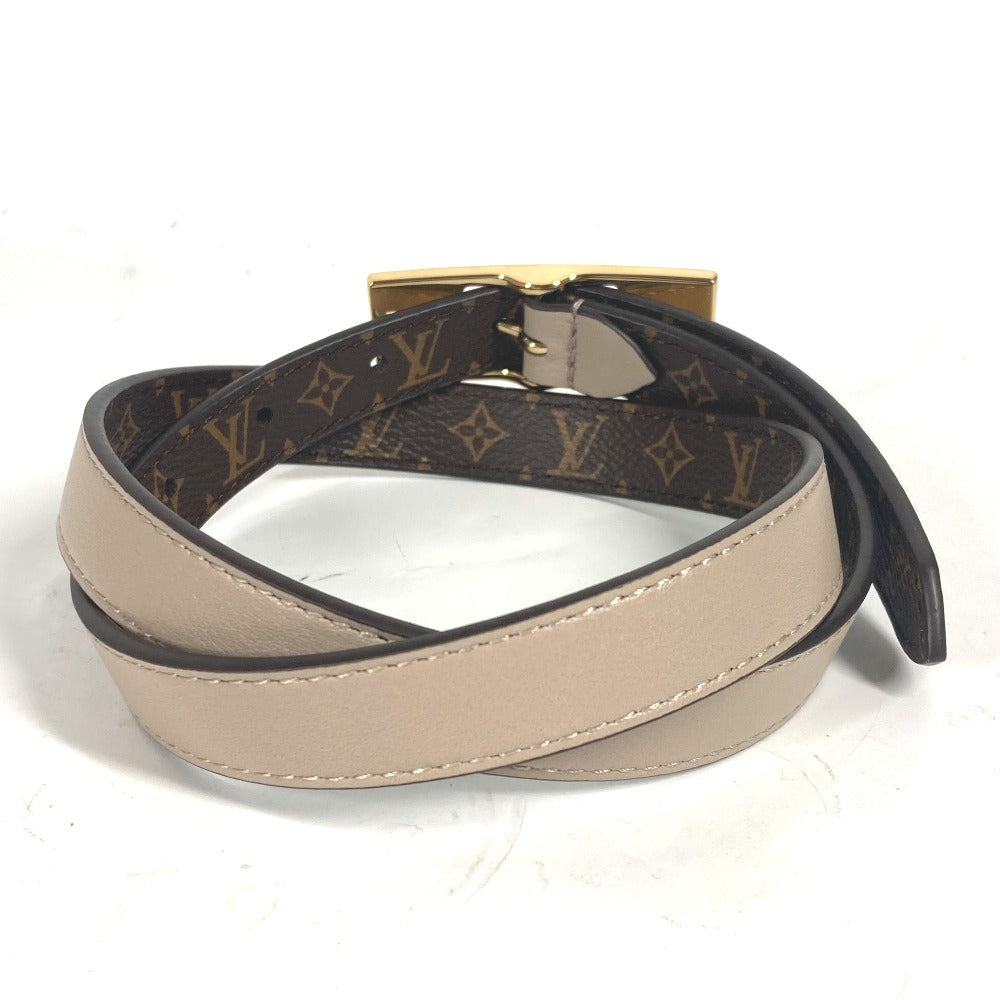 LOUIS VUITTON belt M8370Y Monogram canvas, leather Brown Monogram Belt: LV Duo 18MM reversible Women 70