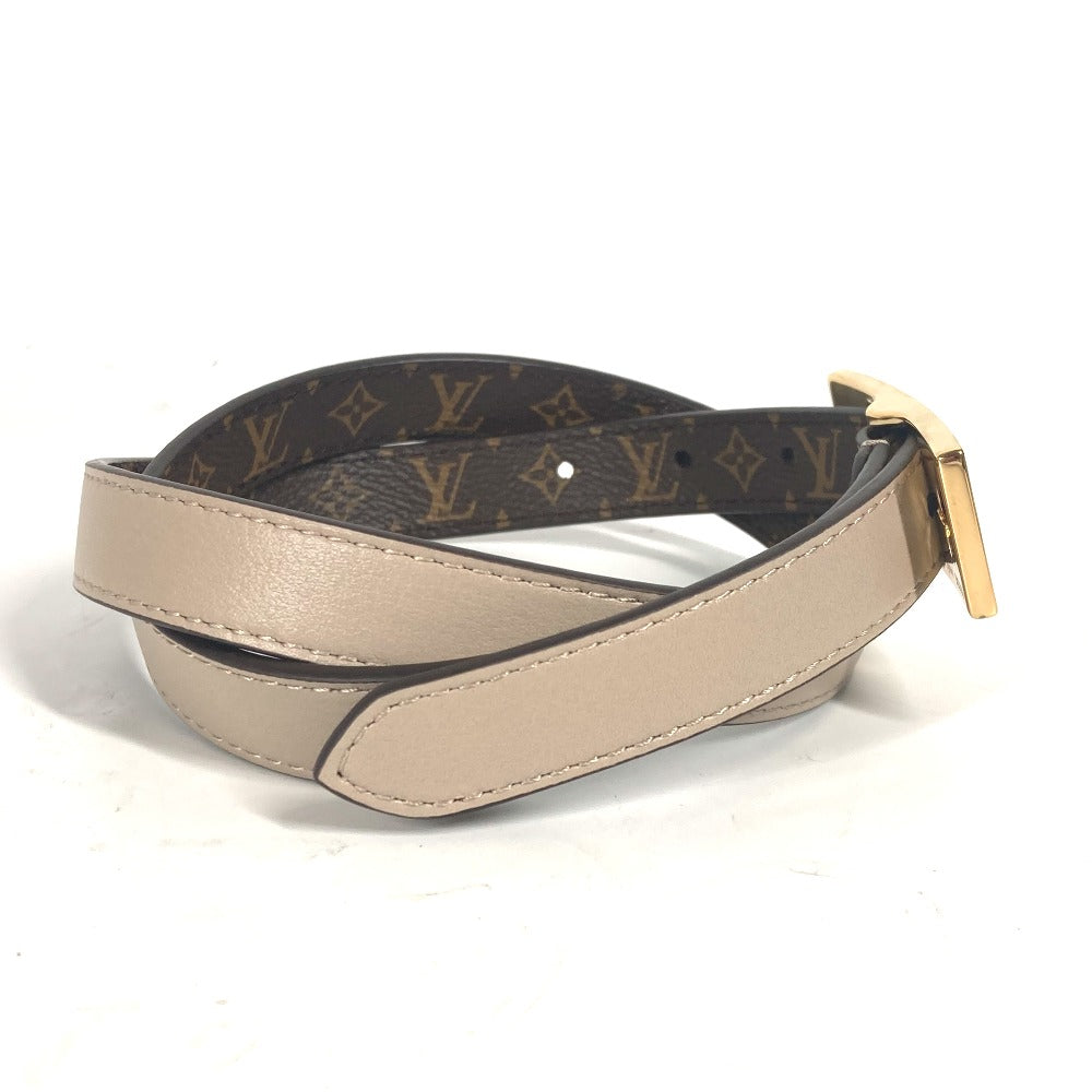 LOUIS VUITTON belt M8370Y Monogram canvas, leather Brown Monogram Belt: LV Duo 18MM reversible Women 70