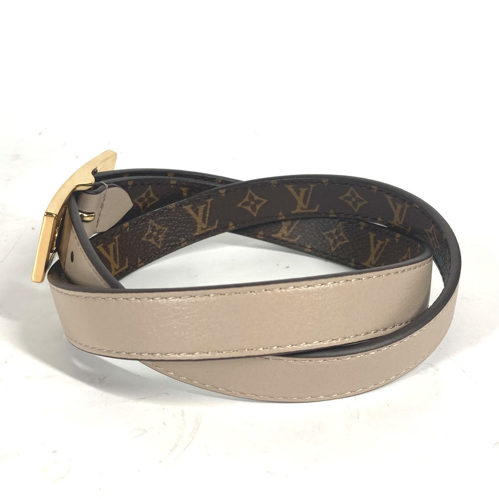 LOUIS VUITTON belt M8370Y Monogram canvas, leather Brown Monogram Belt: LV Duo 18MM reversible Women 70
