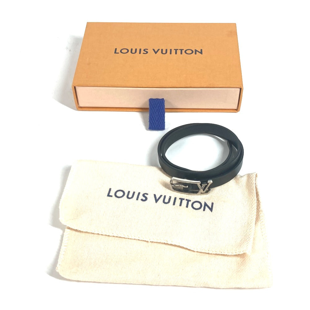 LOUIS VUITTON bracelet M6257E leather black Double bracelet brasle neogram