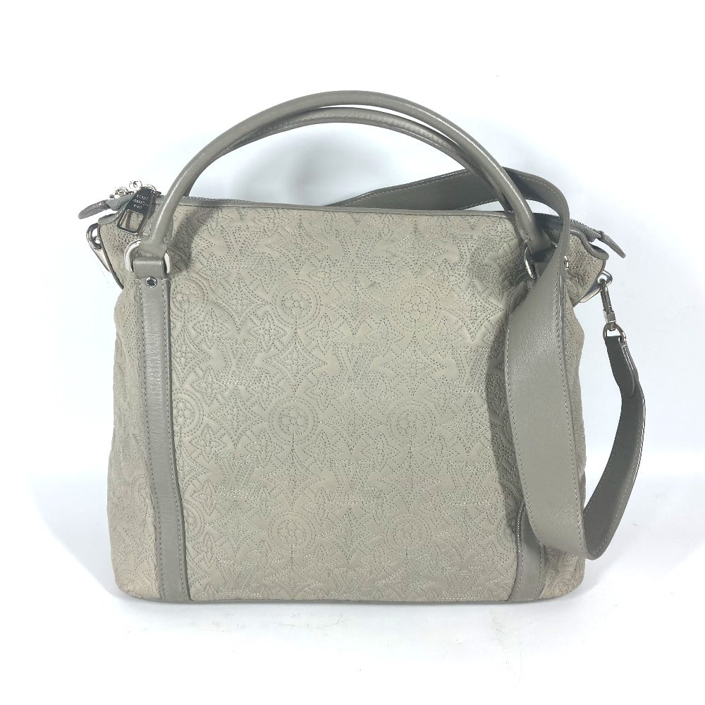 LOUIS VUITTON Tote Bag M97070 leather gray Monogram Antia Ixia PM Women
