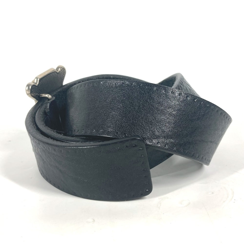 GUCCI belt 223896 leather black G logo buckle Women 85