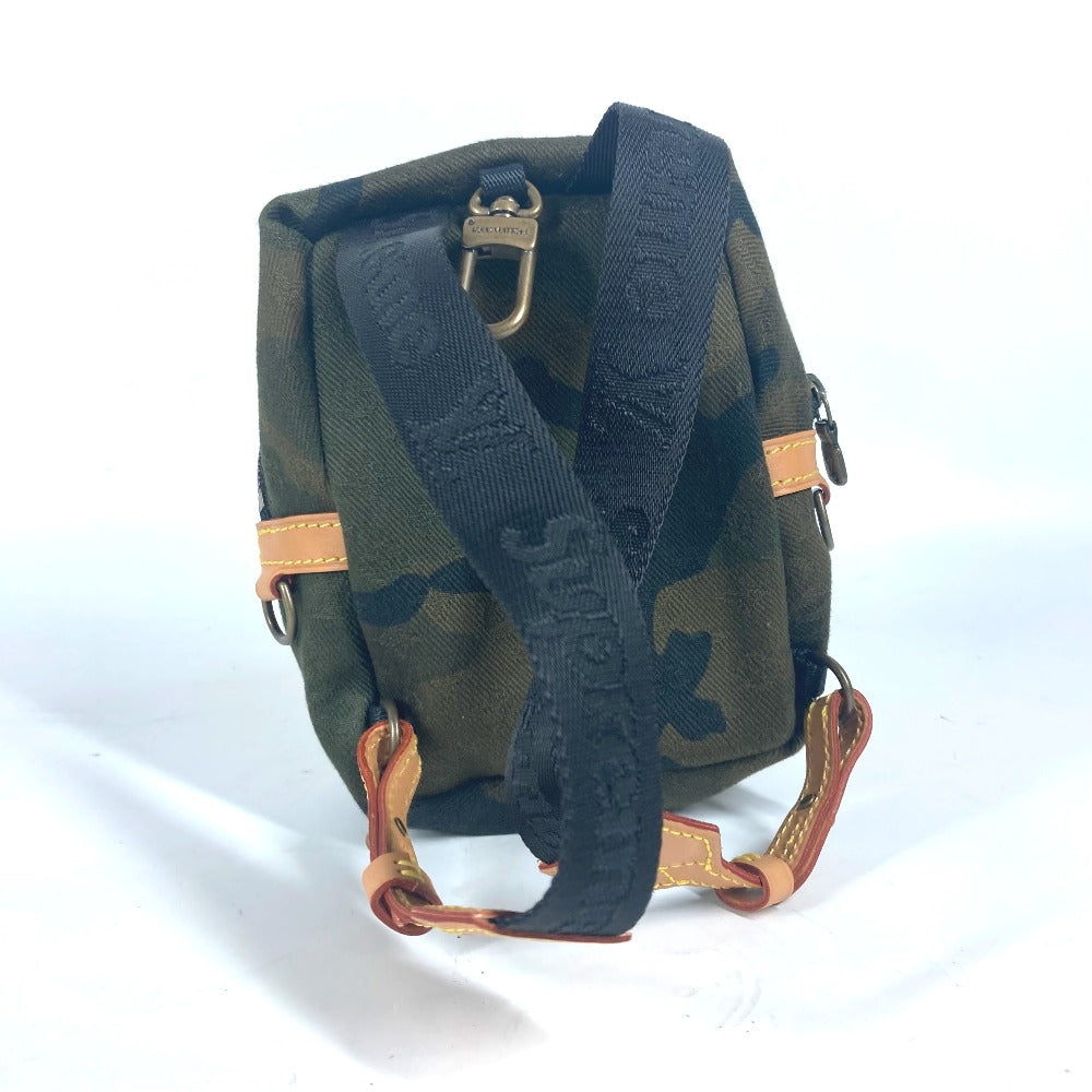 LOUIS VUITTON key ring M44201 canvas green Supreme collaboration Apollo Backpack Nano unisex(Unisex)