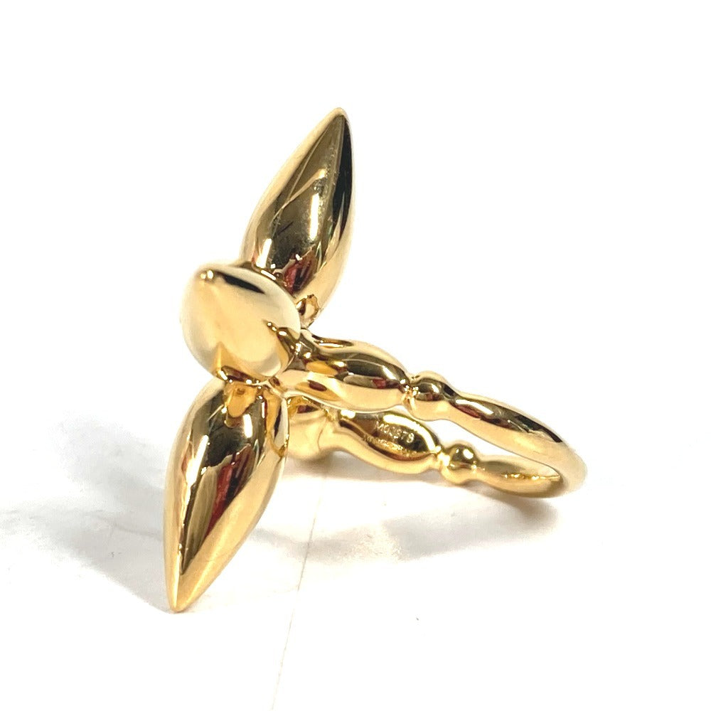 LOUIS VUITTON Ring M00378 metal gold Monogram flower burg louisette ring S