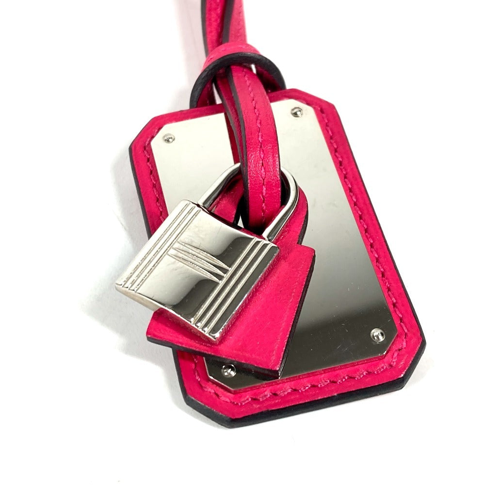HERMES Necklace Vaux Swift pink Okelley GM