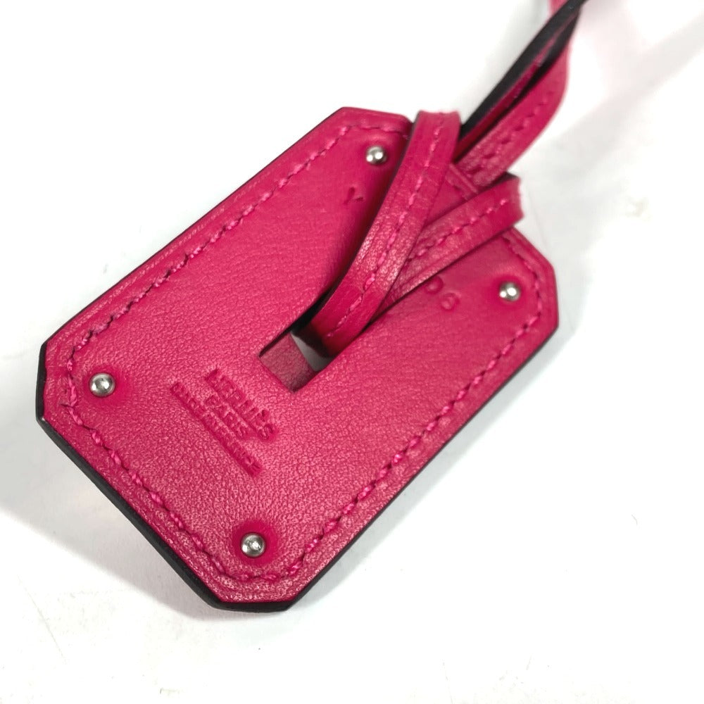 HERMES Necklace Vaux Swift pink Okelley GM