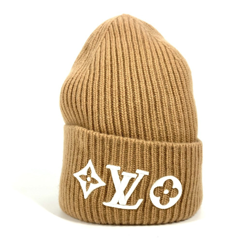 LOUIS VUITTON Knit hat M77871 wool beige Bonnet LV Headline