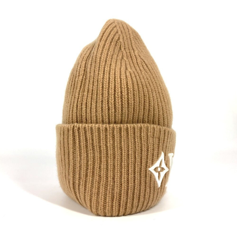 LOUIS VUITTON Knit hat M77871 wool beige Bonnet LV Headline