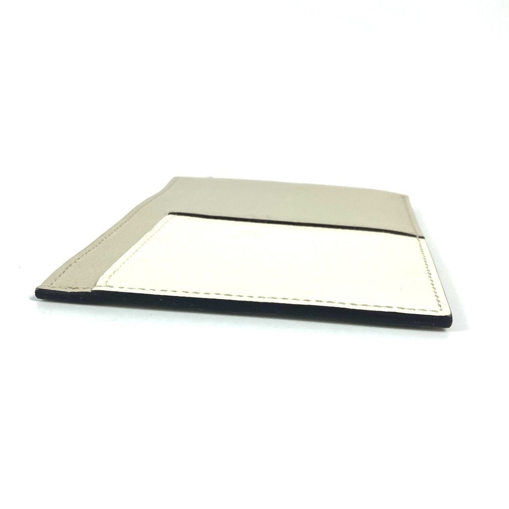 HERMES Card Case leather white By color Nect