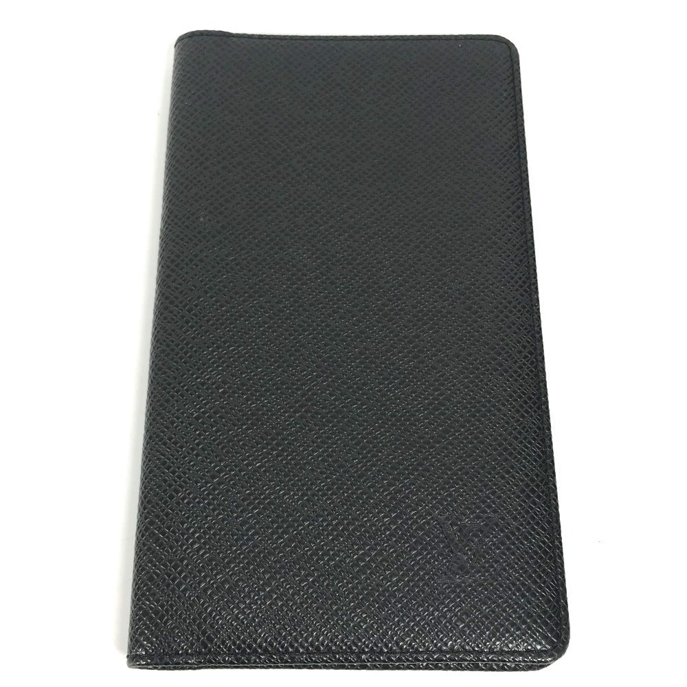 LOUIS VUITTON Notebook cover R20425 Taiga Leather black Taiga Agenda posh mens
