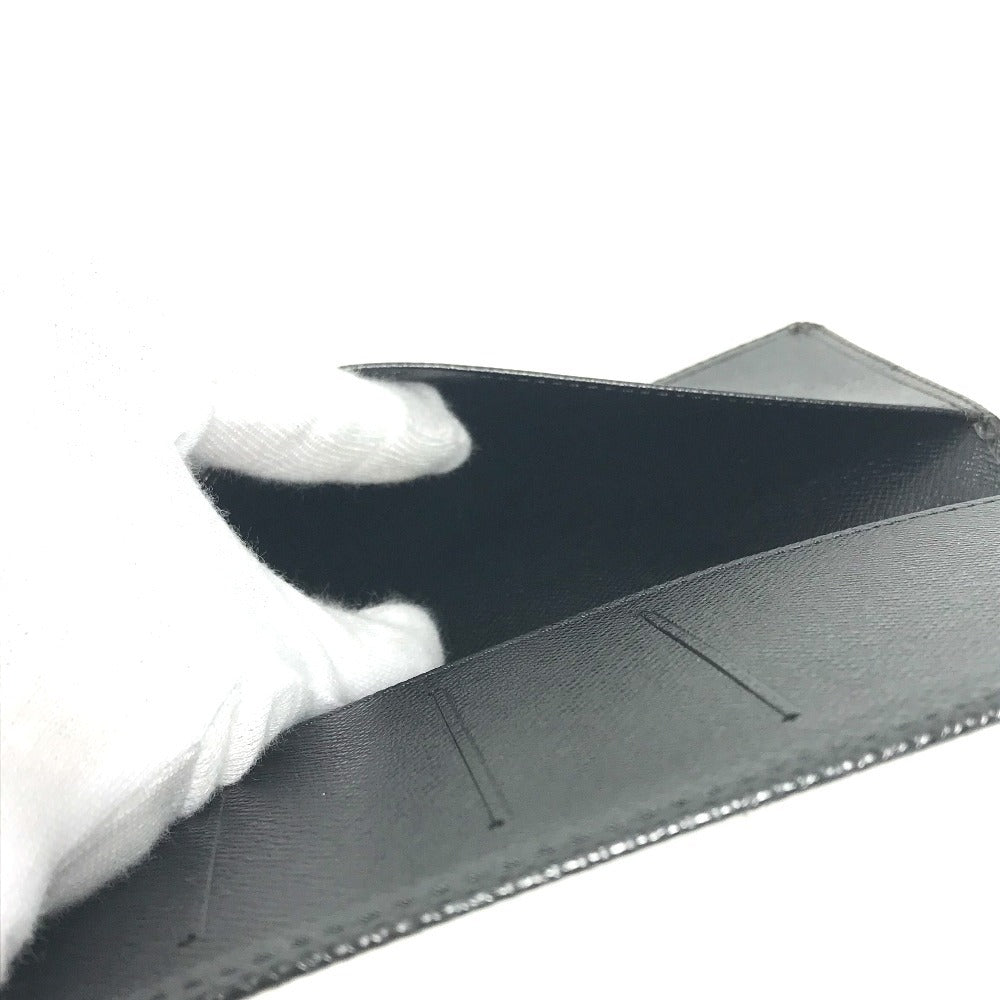 LOUIS VUITTON Notebook cover R20425 Taiga Leather black Taiga Agenda posh mens