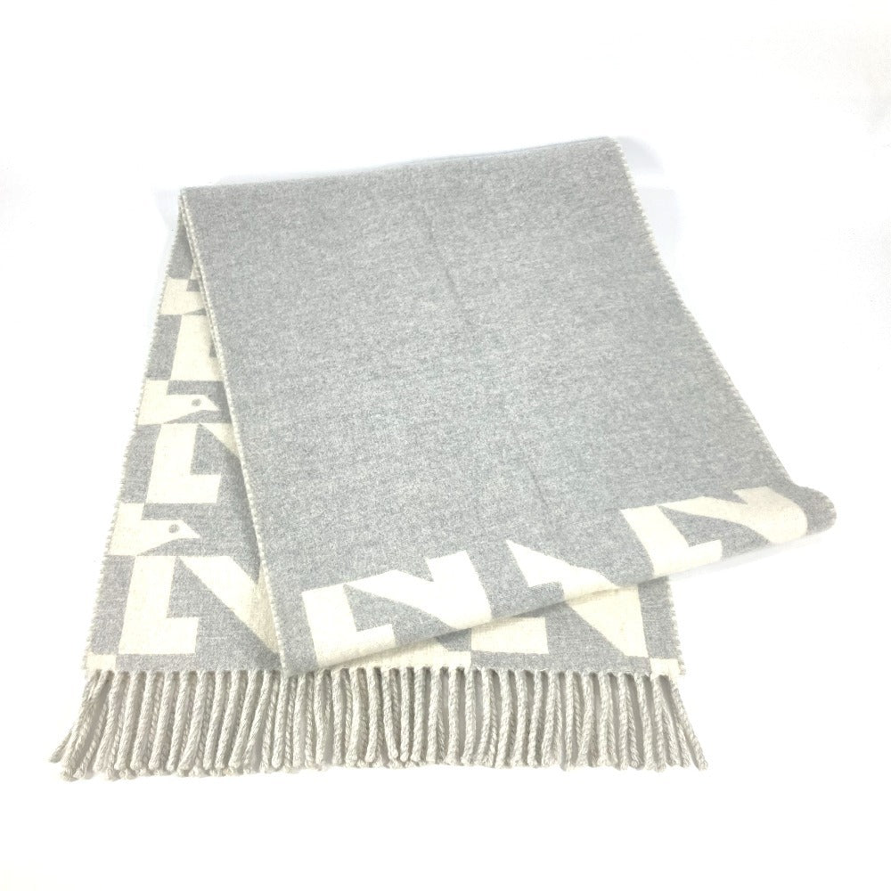 LOUIS VUITTON Scarf M78004 Wool, Cashmere gray fringe Scarf ã»LV Dove