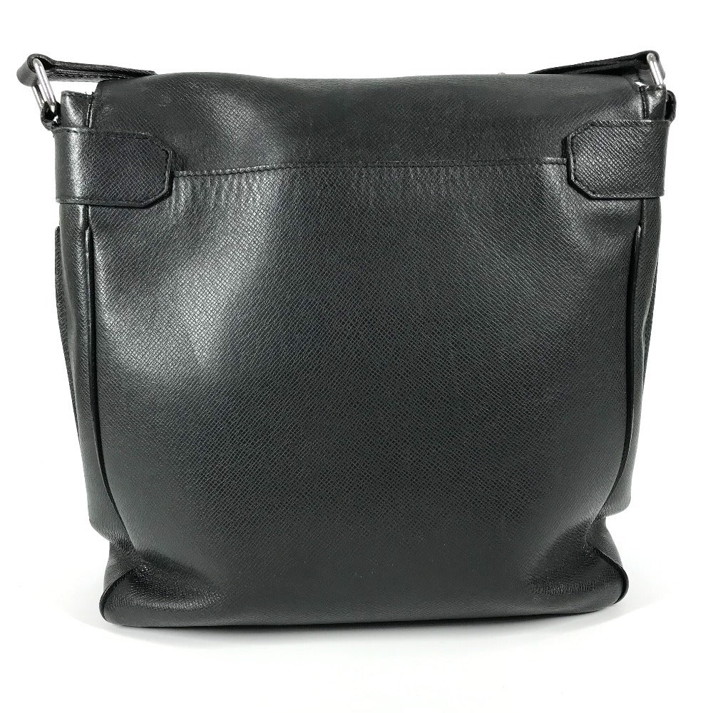 LOUIS VUITTON Shoulder Bag M32702 Taiga Leather black Taiga Milo unisex(Unisex)
