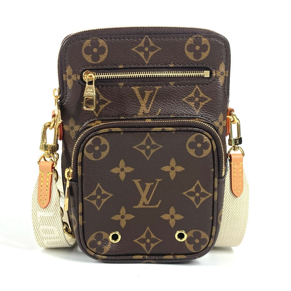 LOUIS VUITTON Shoulder Bag M80746 Monogram canvas Brown Monogram Utility crossbody unisex(Unisex)
