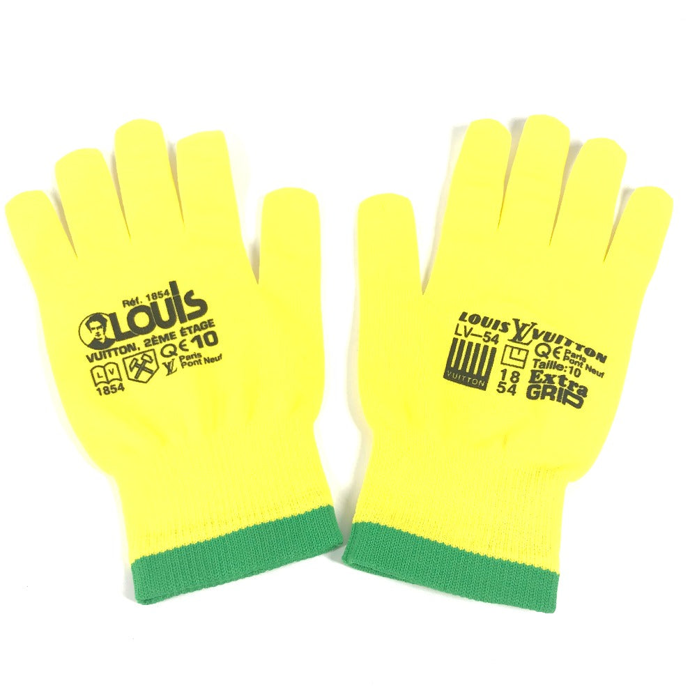 LOUIS VUITTON gloves MP2370 Nylon, Polyurethane yellow Gon RGB mens