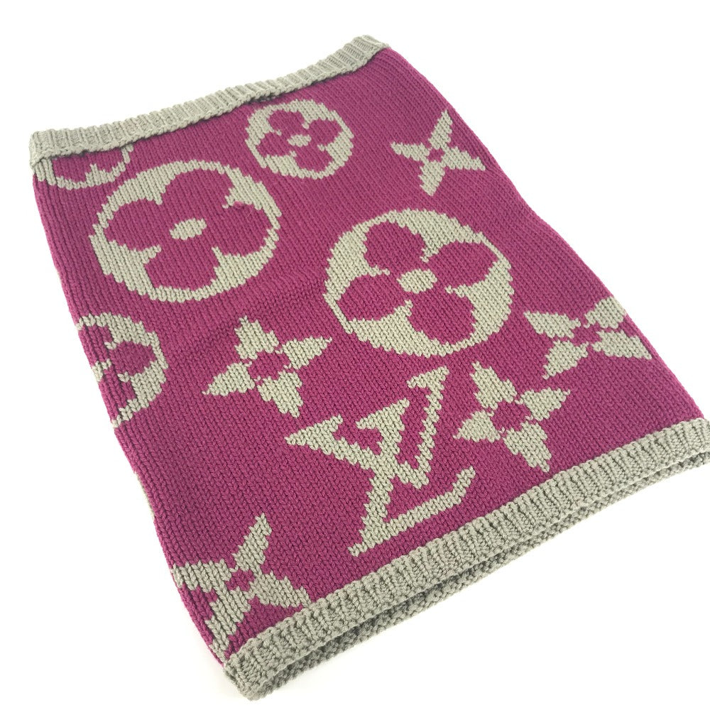 LOUIS VUITTON Scarf M72768 wool purple Monogram Snood Grand Floor Women