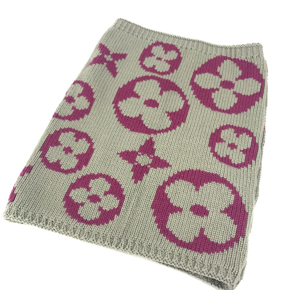 LOUIS VUITTON Scarf M72768 wool purple Monogram Snood Grand Floor Women