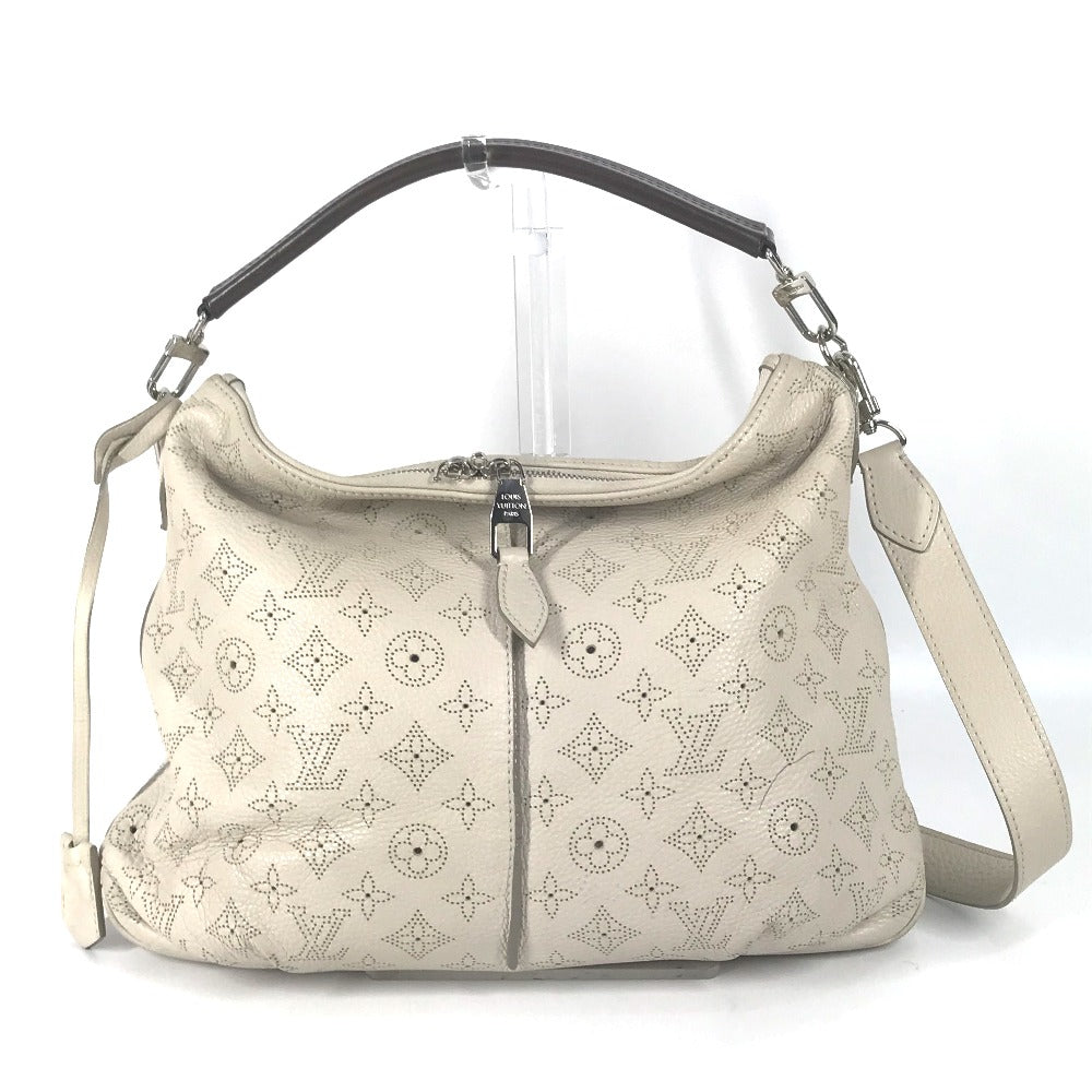 LOUIS VUITTON Shoulder Bag M94275 monogram mahina leather beige Monogram Mahina Serene PM Women