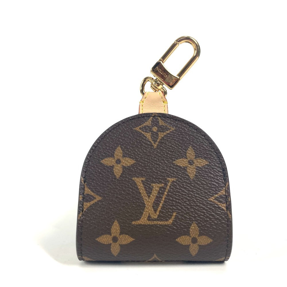 LOUIS VUITTON key ring GI1219 Monogram canvas Brown Monogram Dog Bag Holder unisex(Unisex)