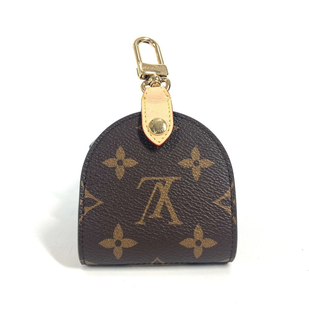 LOUIS VUITTON key ring GI1219 Monogram canvas Brown Monogram Dog Bag Holder unisex(Unisex)