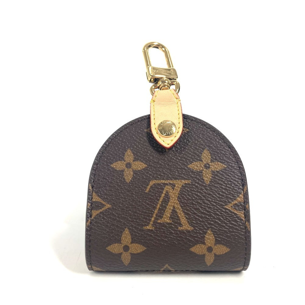 LOUIS VUITTON key ring GI1219 Monogram canvas Brown Monogram Dog Bag Holder unisex(Unisex)