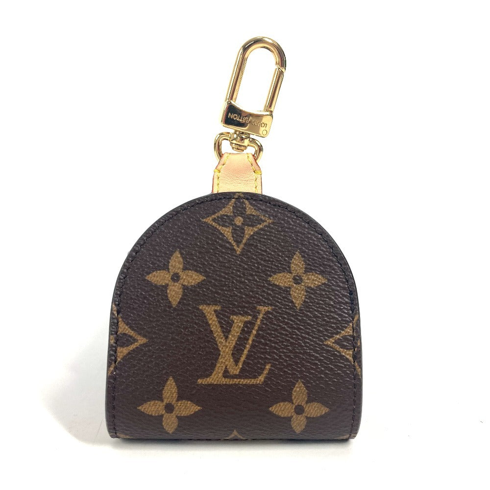 LOUIS VUITTON key ring GI1219 Monogram canvas Brown Monogram Dog Bag Holder unisex(Unisex)