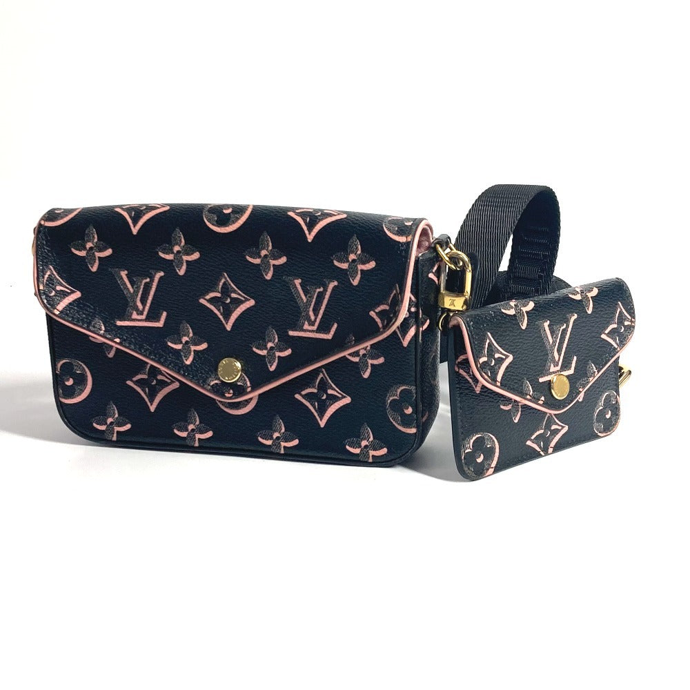 LOUIS VUITTON Shoulder Bag M81471 Coated canvas black Fall for You Collection Monogram Multi Pochette Felicie