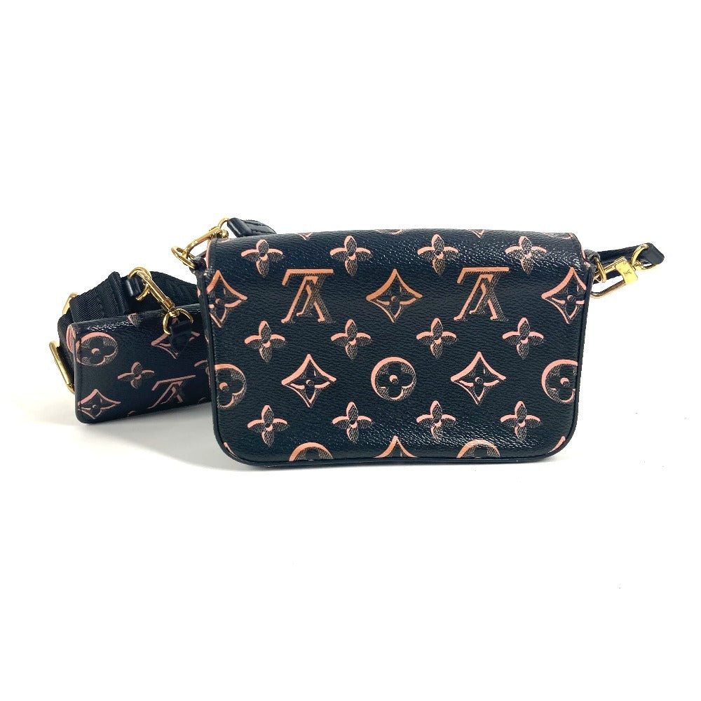LOUIS VUITTON Shoulder Bag M81471 Coated canvas black Fall for You Collection Monogram Multi Pochette Felicie