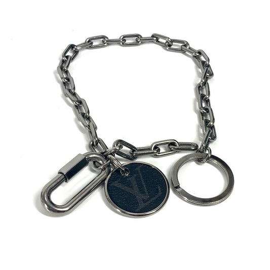 LOUIS VUITTON key ring M68862 metal black Monogram Eclipse Key Chain Key Holder