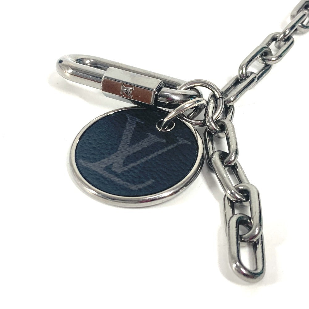 LOUIS VUITTON key ring M68862 metal black Monogram Eclipse Key Chain Key Holder