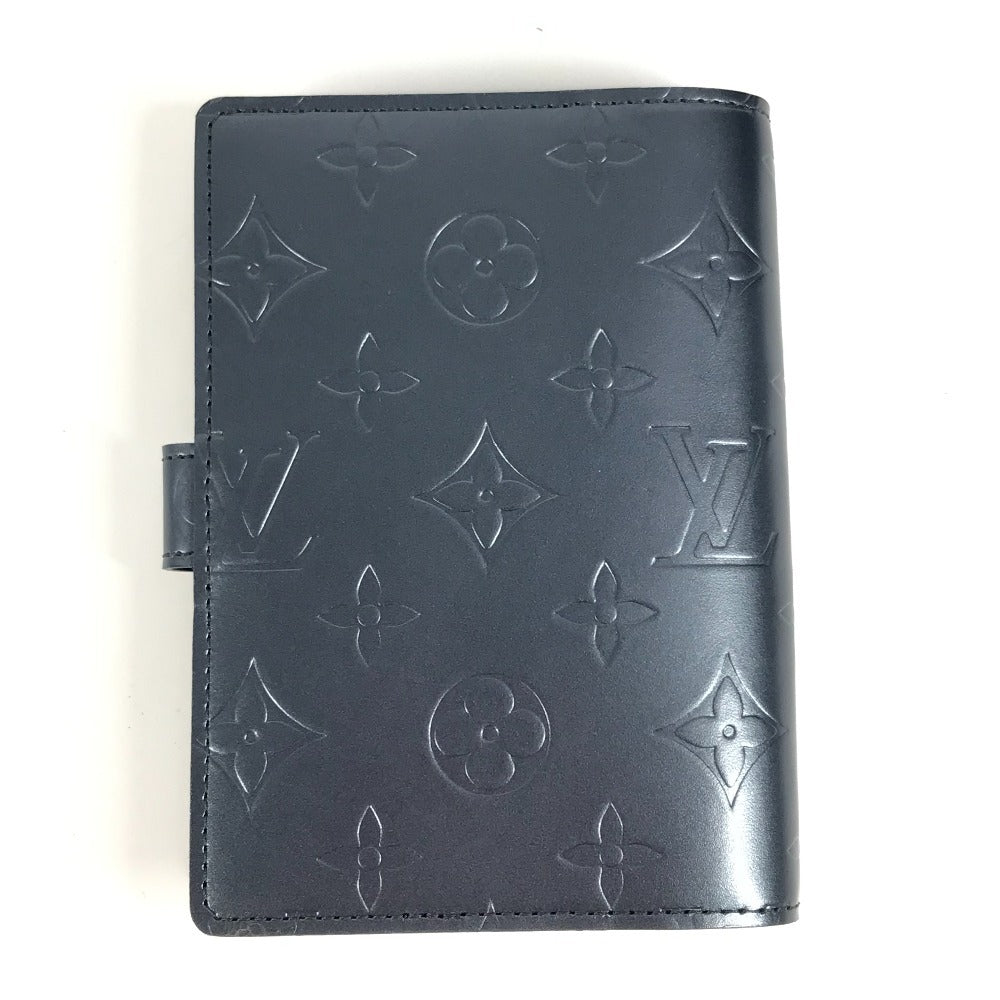 LOUIS VUITTON Notebook cover R20935 Monogram mat leather Navy Monogram mat Agenda PM with refill