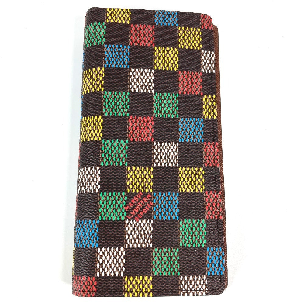 LOUIS VUITTON Long Wallet Purse N00141 Damier canvas Brown LV Birds Damier Pharrell Williams Portefeuille Blaza