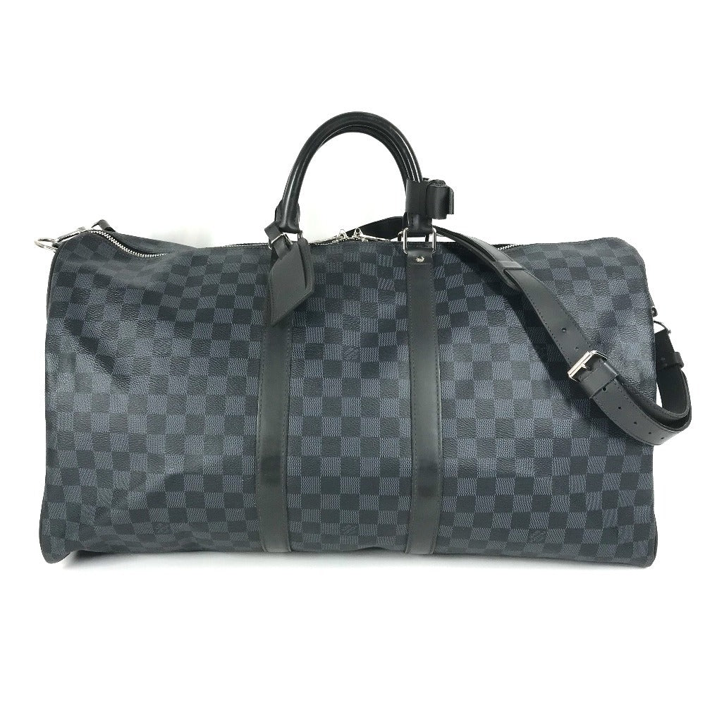 LOUIS VUITTON Boston Duffel bag M41356 Damier Cobalt Canvas Navy Damier Cobalt Keepall bandouliere55