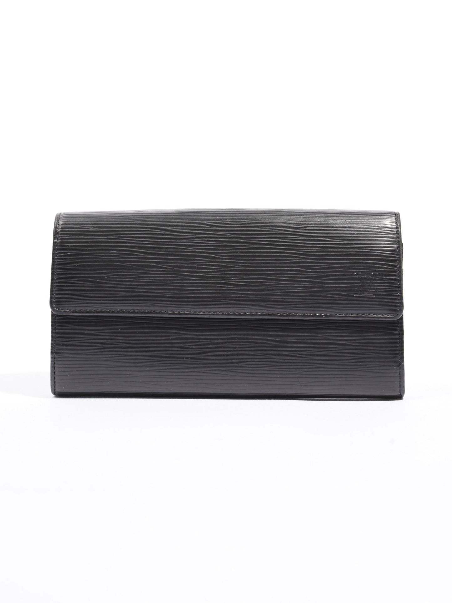 Louis Vuitton Long Wallet Black Epi Leather